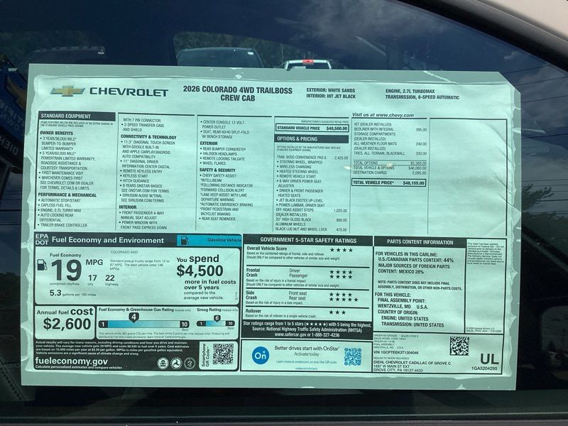 New 2026 Chevrolet Colorado Truck