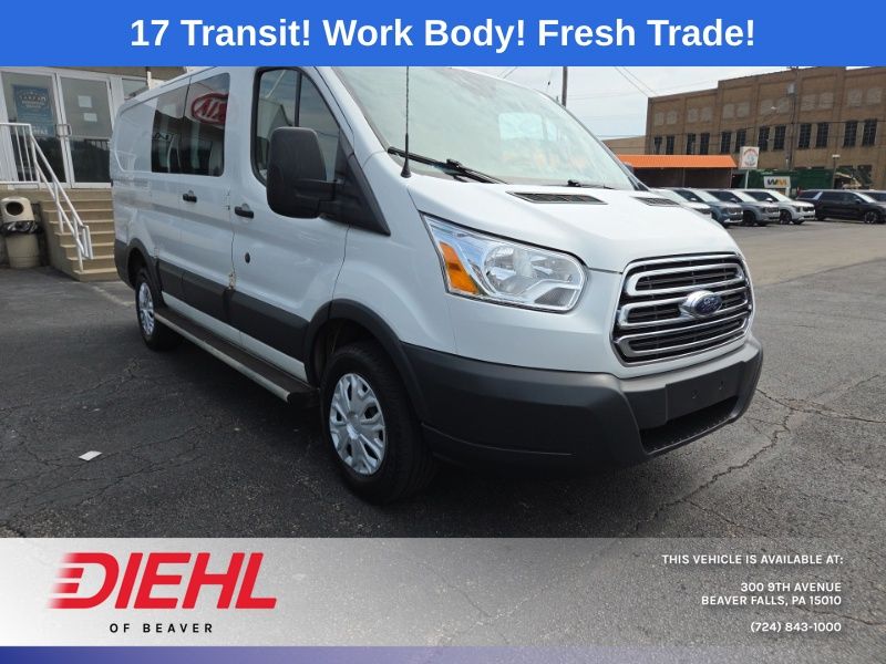 Oxford White 2017 Ford Transit Cargo 250 3dr SWB Low Roof Cargo Van with 60/40 Passenger Side Doors Van Rear-Wheel Drive 6-Speed Automatic Overdrive