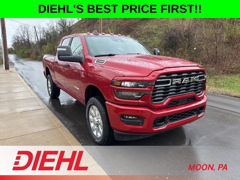 Molten Red Pearlcoat 2026 RAM 2500 Big Horn Crew Cab 4WD Pickup Truck Four-Wheel Drive 8-Speed Automatic