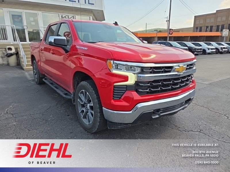 Red Hot 2024 Chevrolet Silverado 1500 Pickup Truck Four-Wheel Drive 8-Speed Automatic