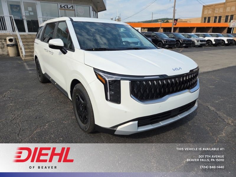 Snow White Pearl 2027 Kia Carnival Minivan Front-Wheel Drive 8-Speed Automatic