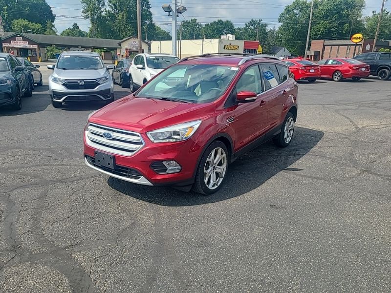 Used 2018 Ford Escape Titanium with VIN 1FMCU9J97JUA70197 for sale in Massillon, OH