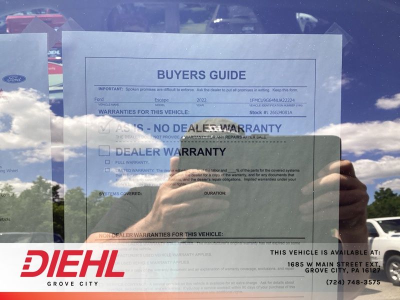Used 2022 Ford Escape SUV