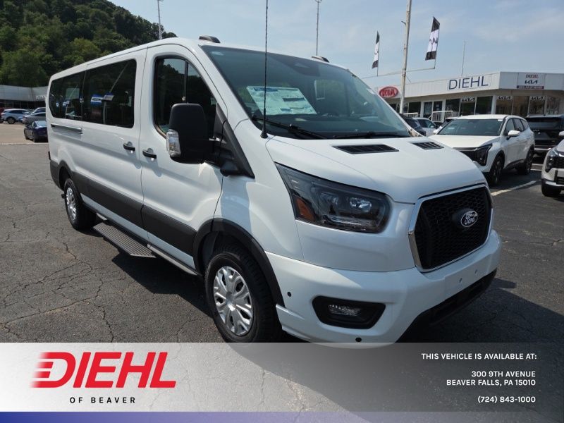 Oxford White 2026 Ford Transit Passenger Van Rear-Wheel Drive