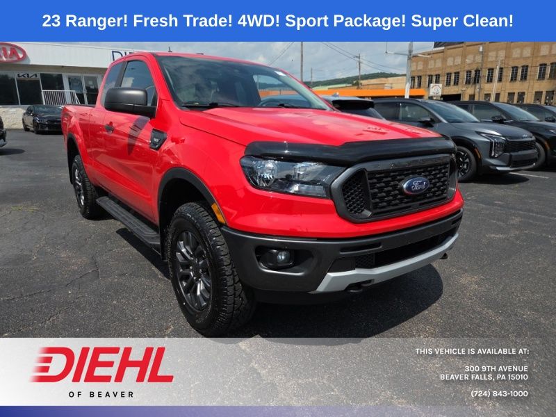 Race Red 2023 Ford Ranger Pickup Truck Four-Wheel Drive Automatic