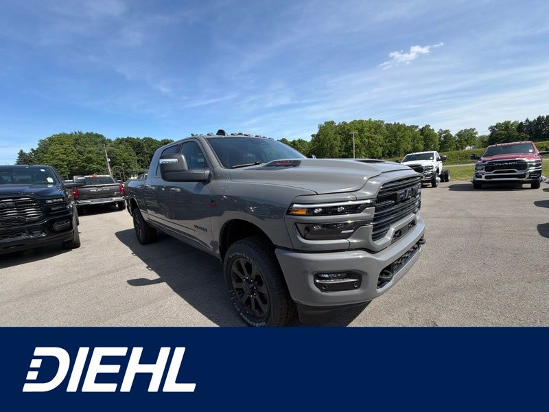 Ceramic Gray Clearcoat 2026 RAM 2500 Laramie Mega Cab 4WD Pickup Truck Four-Wheel Drive 8-Speed Automatic