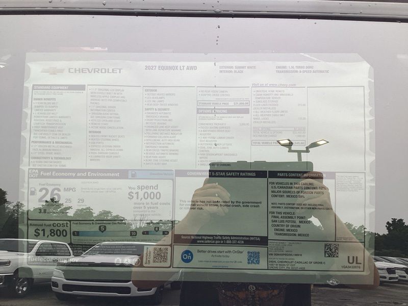 New 2027 Chevrolet Equinox SUV