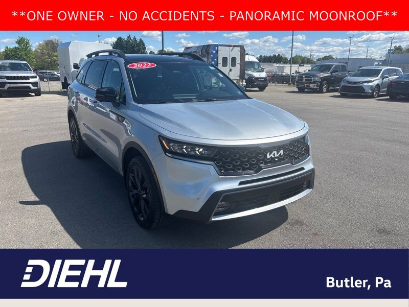Sparkling Silver 2022 Kia Sorento X-Line SX Prestige AWD SUV / Crossover All-Wheel Drive 8-Speed Dual Clutch