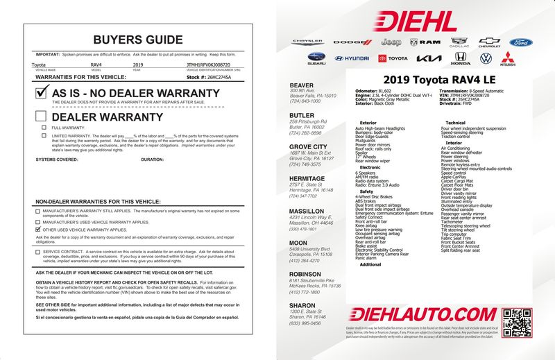 Used 2019 Toyota RAV4 SUV
