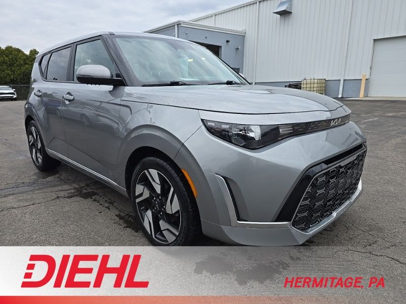 Steel Gray 2023 Kia Soul GT-Line FWD SUV / Crossover Front-Wheel Drive Continuously Variable Transmission