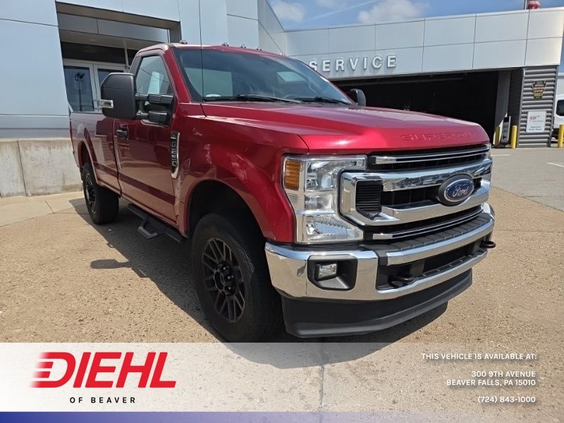 Red Metallic 2021 Ford F-250 Super Duty Pickup Truck Four-Wheel Drive Automatic