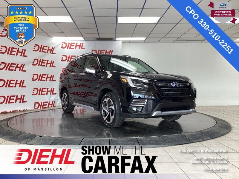 Crystal Black Silica 2023 Subaru Forester Touring Crossover AWD SUV / Crossover All-Wheel Drive Continuously Variable Transmission