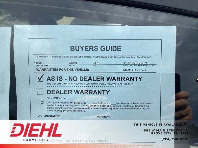 Used 2024 Nissan Sentra Sedan
