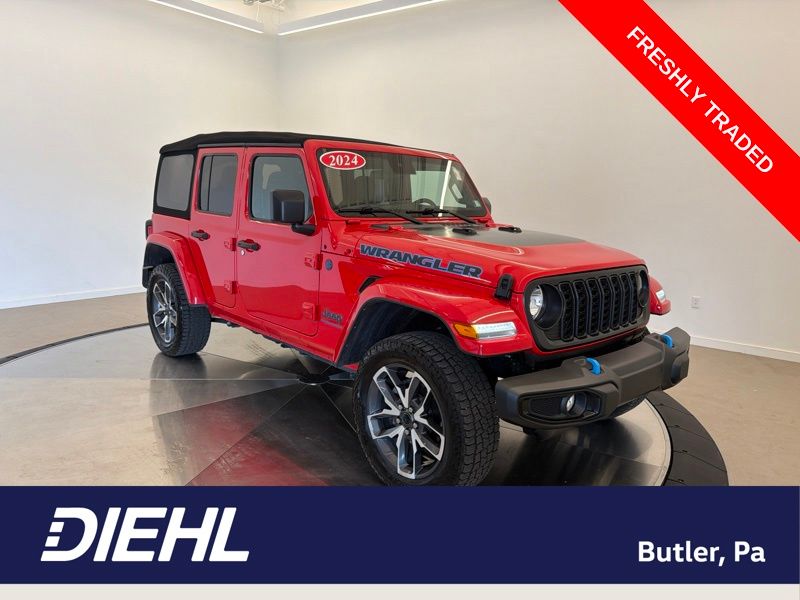 Firecracker Red Clearcoat 2024 Jeep Wrangler 4xe SUV / Crossover Four-Wheel Drive 8-Speed Automatic