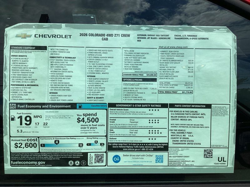 New 2026 Chevrolet Colorado Truck