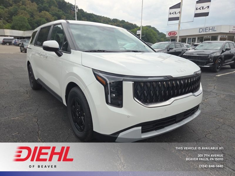 Snow White Pearl 2027 Kia Carnival Minivan Front-Wheel Drive 8-Speed Automatic Overdrive