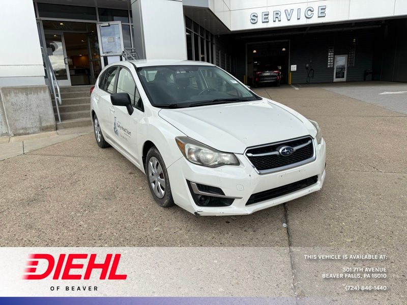 Crystal White Pearl 2015 Subaru Impreza 2.0i Hatchback Hatchback All-Wheel Drive Continuously Variable Transmission