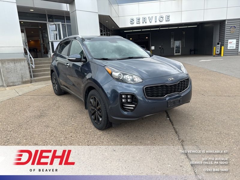 Pacific Blue 2018 Kia Sportage EX AWD SUV / Crossover All-Wheel Drive 6-Speed Automatic Overdrive