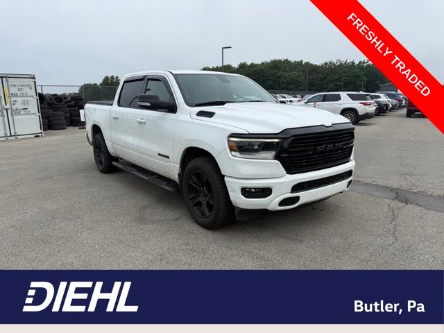 Bright White Clearcoat 2021 RAM 1500 Pickup Truck Four-Wheel Drive 8-Speed Automatic