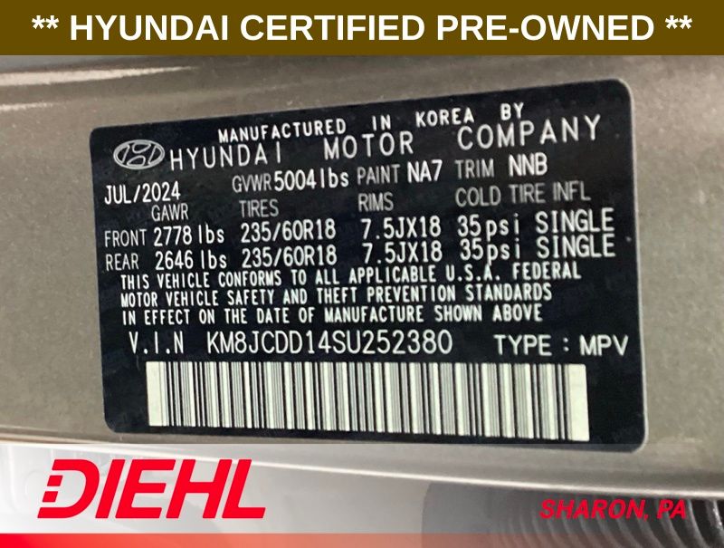 Used 2025 Hyundai Tucson Hybrid SUV