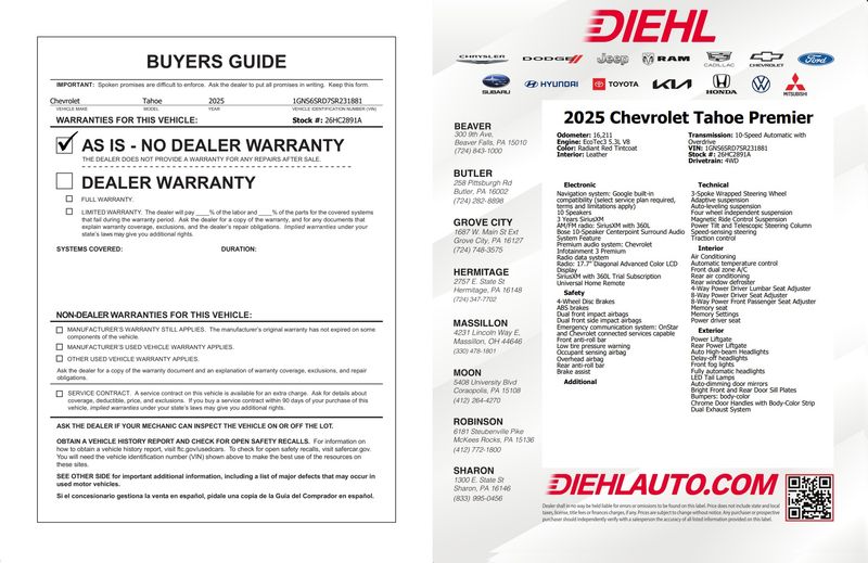 Used 2025 Chevrolet Tahoe SUV