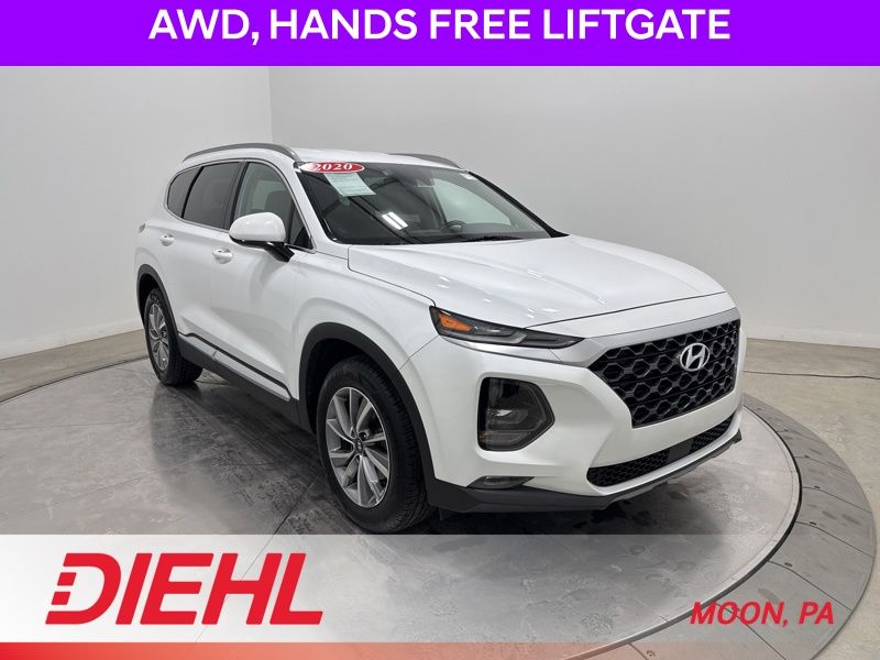 Quartz White 2020 Hyundai Santa Fe 2.4L SEL AWD SUV / Crossover All-Wheel Drive 8-Speed Automatic