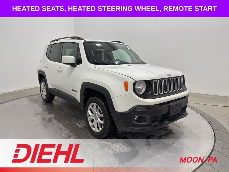 Alpine White 2018 Jeep Renegade Latitude 4WD SUV / Crossover Four-Wheel Drive 9-Speed Automatic