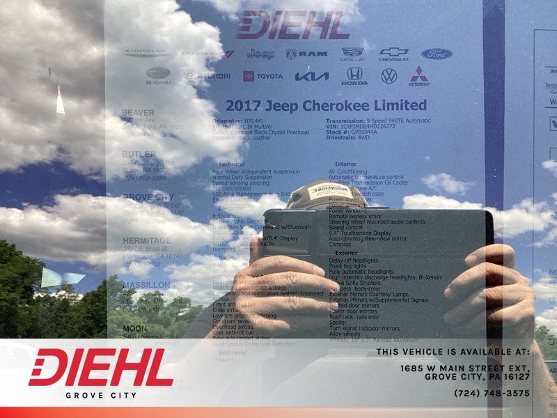 Used 2017 Jeep Cherokee SUV