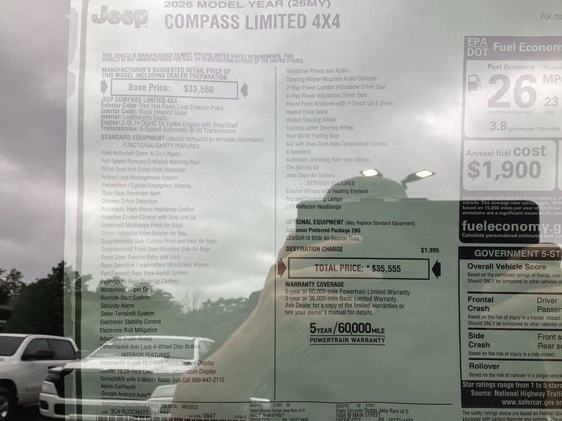 New 2026 Jeep Compass SUV