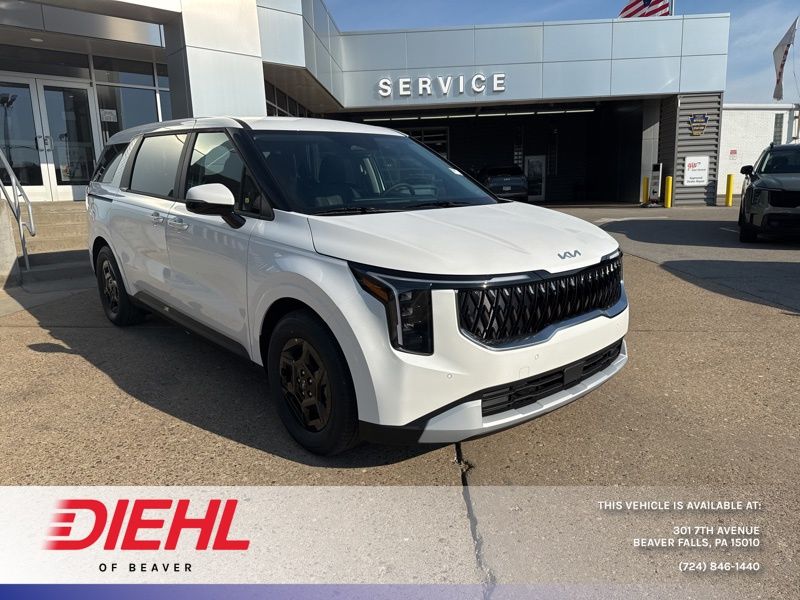 Snow White Pearl 2026 Kia Carnival LXS FWD Minivan Front-Wheel Drive 8-Speed Automatic