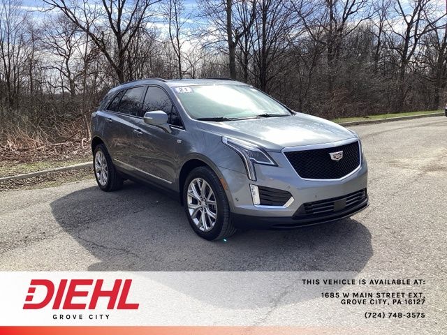 Gray (Satin Steel Metallic) 2021 Cadillac XT5 Sport AWD SUV / Crossover Four-Wheel Drive 9-Speed Automatic