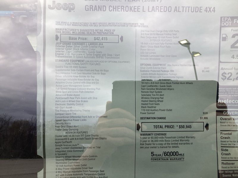 New 2026 Jeep Grand Cherokee L SUV