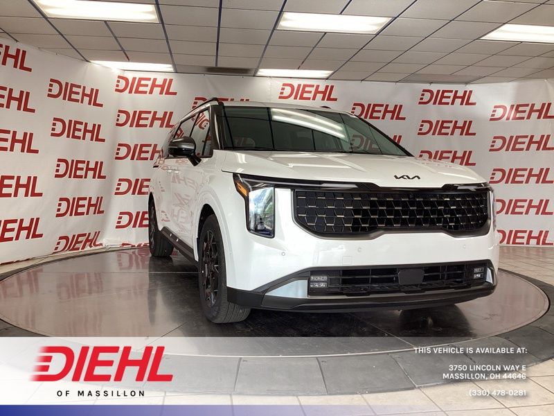 Snow White Pearl 2026 Kia Carnival Minivan Front-Wheel Drive 8-Speed Automatic