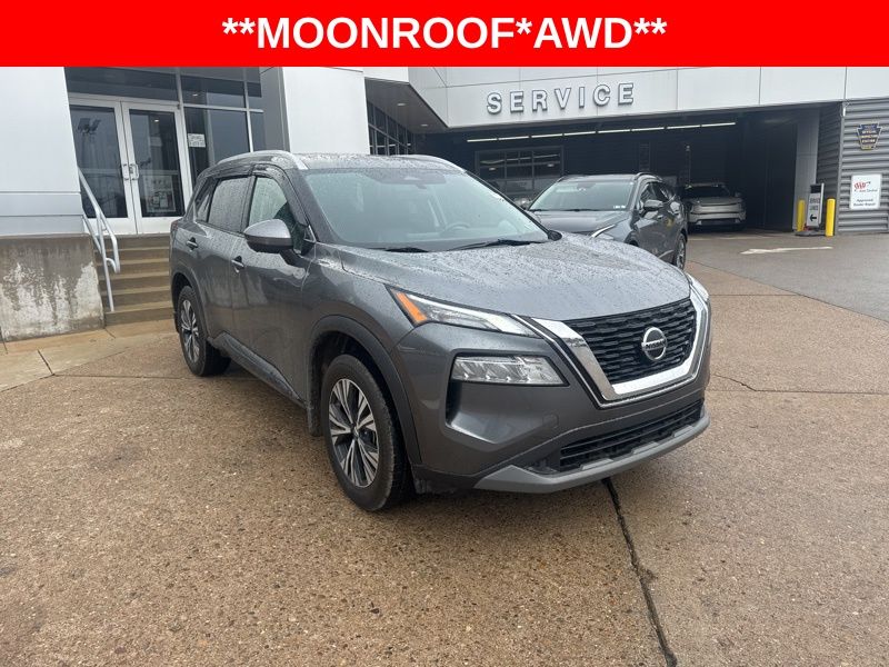 Gray (Gun Metallic) 2021 Nissan Rogue SV AWD SUV / Crossover All-Wheel Drive Continuously Variable Transmission