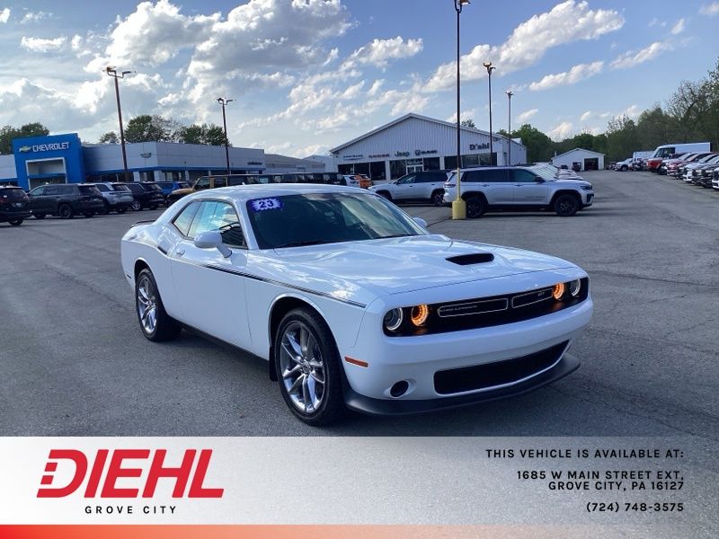 White Knuckle Clearcoat 2023 Dodge Challenger GT AWD Coupe All-Wheel Drive 8-Speed Automatic
