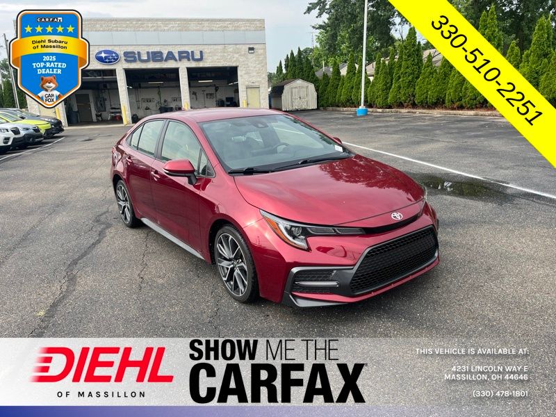 Red 2022 Toyota Corolla Sedan Front-Wheel Drive Continuously Variable Transmission