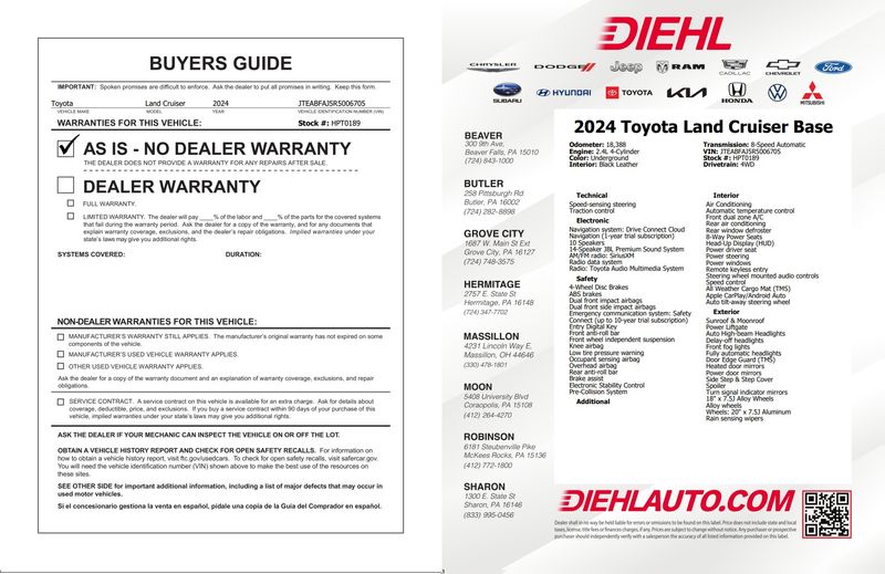 Used 2024 Toyota Land Cruiser SUV