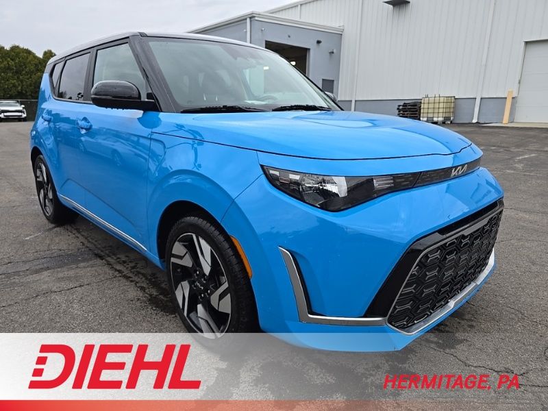 Surf Blue w/Black Roof 2023 Kia Soul GT-Line FWD SUV / Crossover Front-Wheel Drive Continuously Variable Transmission