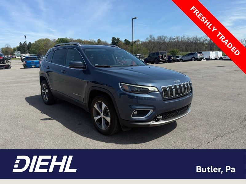 Slate Blue Pearlcoat 2021 Jeep Cherokee Limited 4WD SUV / Crossover Four-Wheel Drive 9-Speed Automatic