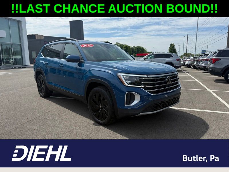 Mountain Lake Blue Metallic 2026 Volkswagen Atlas SUV / Crossover All-Wheel Drive 8-Speed Automatic