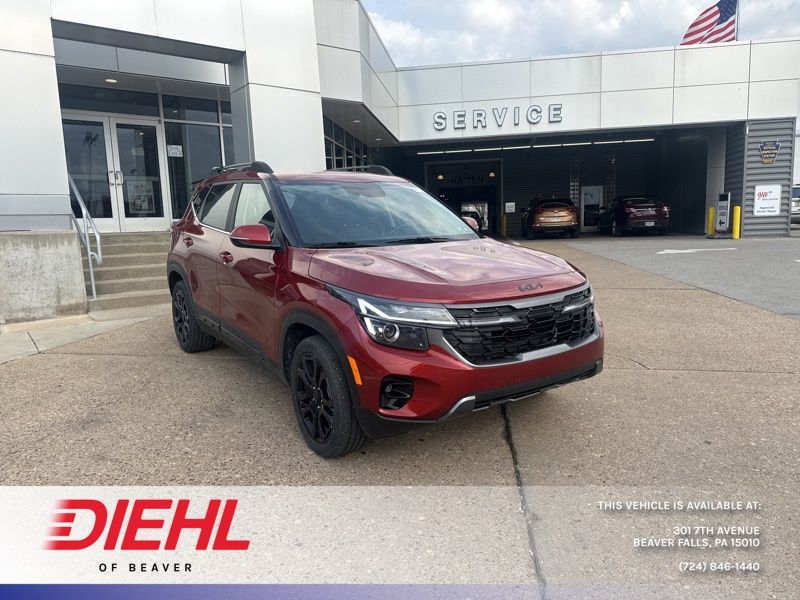 Mars Orange 2025 Kia Seltos X-Line AWD SUV / Crossover All-Wheel Drive 8-Speed Automatic