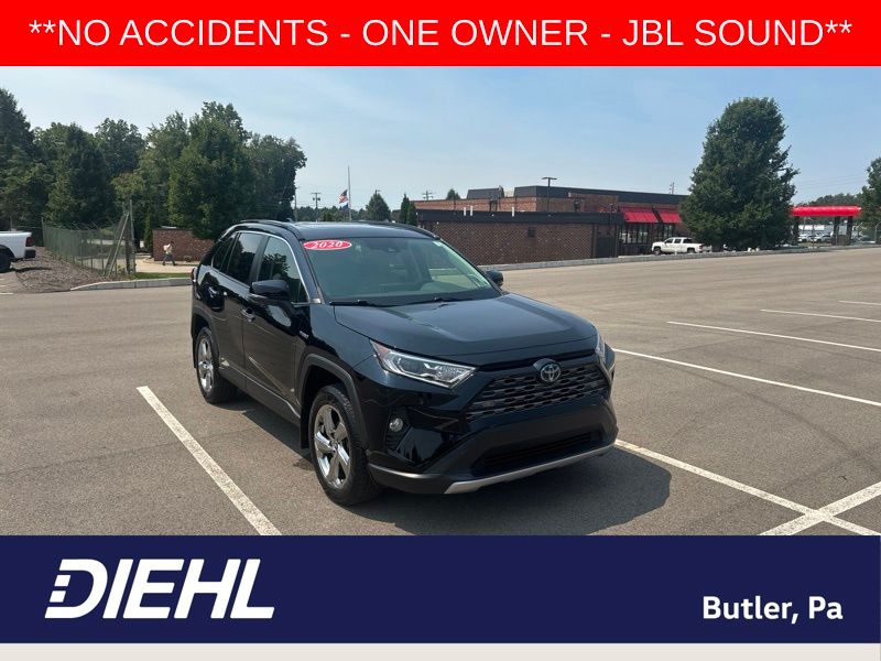 Midnight Black Metallic 2020 Toyota RAV4 Hybrid SUV / Crossover All-Wheel Drive Continuously Variable Transmission