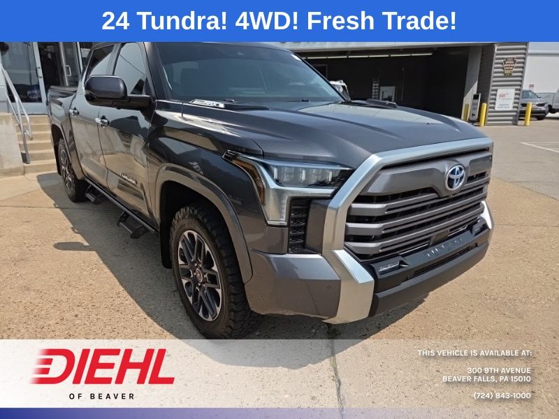 Magnetic Gray Metallic 2024 Toyota Tundra Hybrid Pickup Truck Four-Wheel Drive Automatic