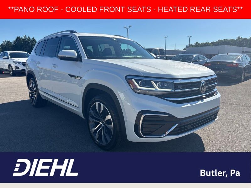 Pure White 2023 Volkswagen Atlas SUV / Crossover All-Wheel Drive 8-Speed Automatic