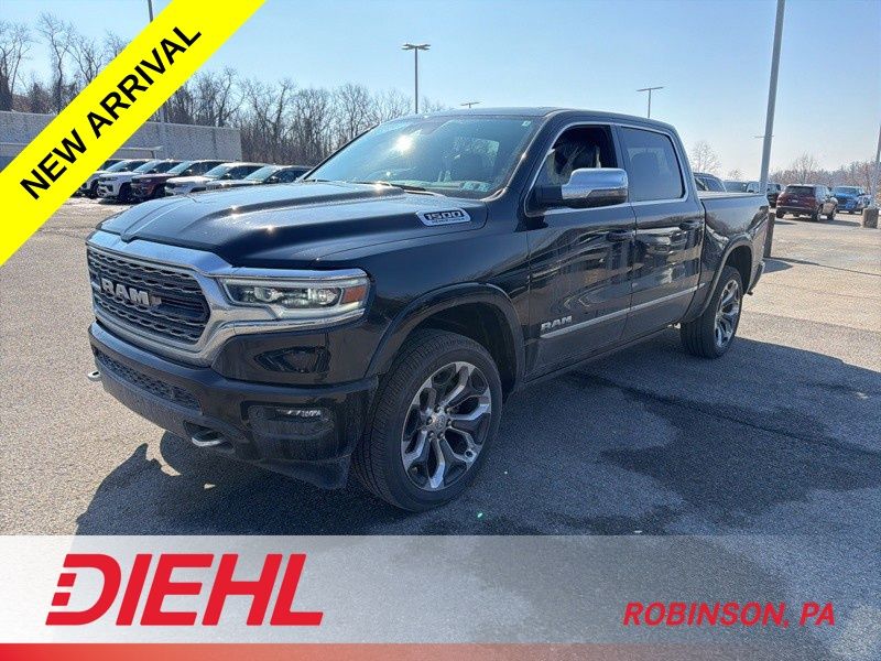 Diamond Black Crystal Pearlcoat 2023 RAM 1500 Pickup Truck Four-Wheel Drive 8-Speed Automatic