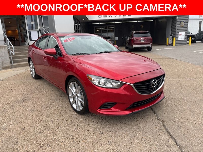 Soul Red Metallic 2016 Mazda MAZDA6 i Touring Sedan Front-Wheel Drive 6-Speed Automatic