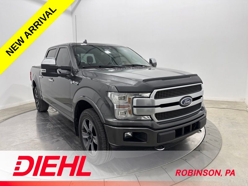 Magnetic Gray 2018 Ford F-150 Platinum SuperCrew 4WD Pickup Truck Four-Wheel Drive Automatic