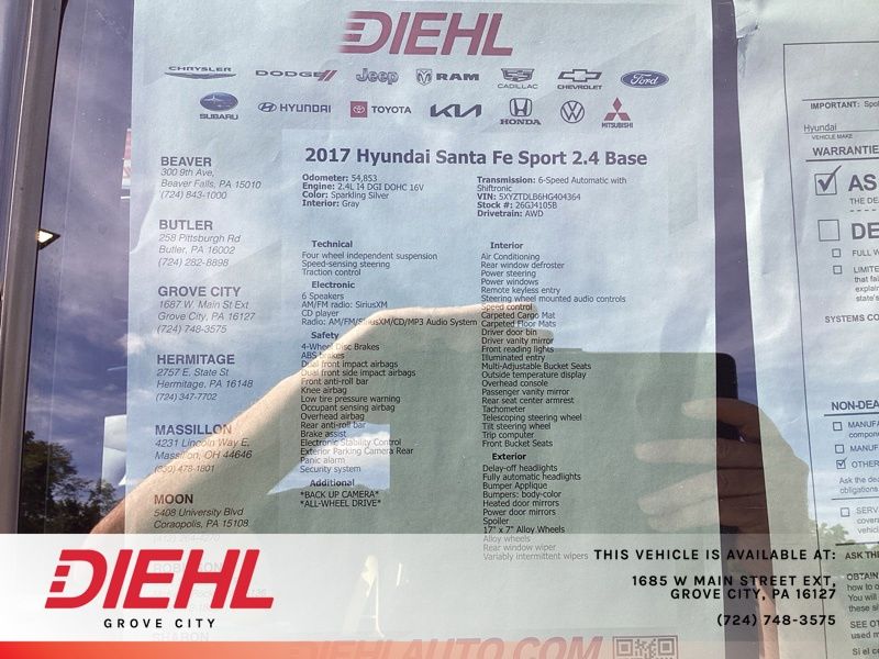 Used 2017 Hyundai Santa Fe Sport SUV
