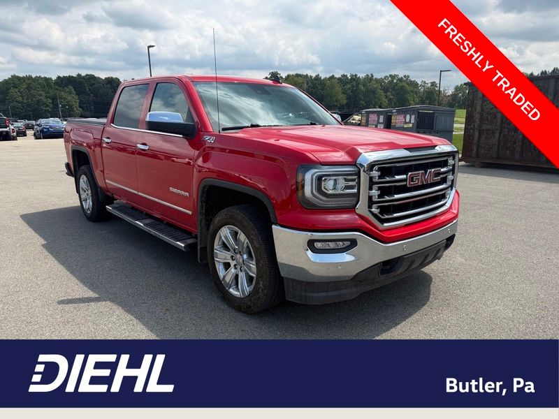 Cardinal Red 2018 GMC Sierra 1500 Pickup Truck Four-Wheel Drive 8-Speed Automatic Overdrive