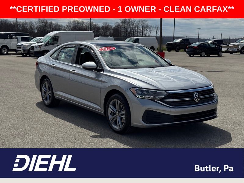 Pyrite Silver Metallic 2024 Volkswagen Jetta SE FWD Sedan Front-Wheel Drive 8-Speed Automatic